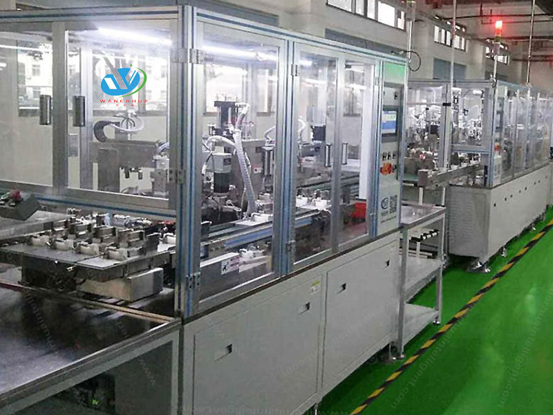 Automotive fan motor assembly line